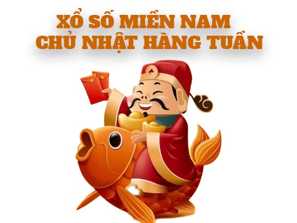 Cơ cấu giải thưởng xổ số miền Nam Chủ Nhật hàng tuần 