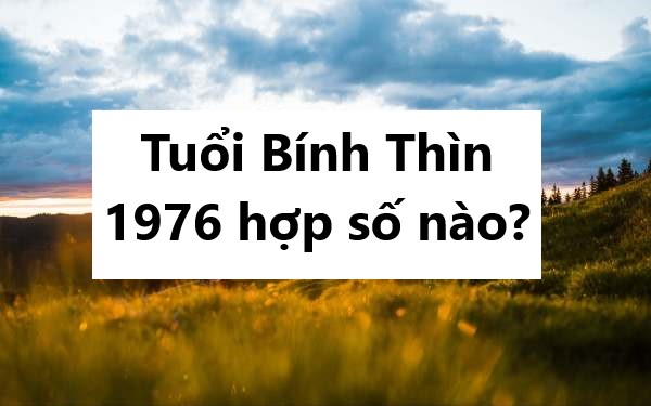 Tuổi Bính Thìn 1976 hợp số nào để thành công, giàu có?