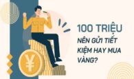 Có 100 triệu nên mua vàng hay gửi tiết kiệm sinh lời?